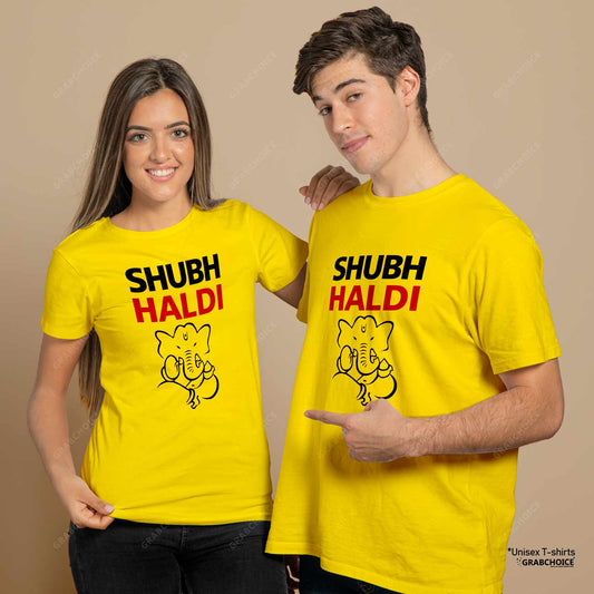 Personalized Wedding Ceremony T-shirt For Haldi