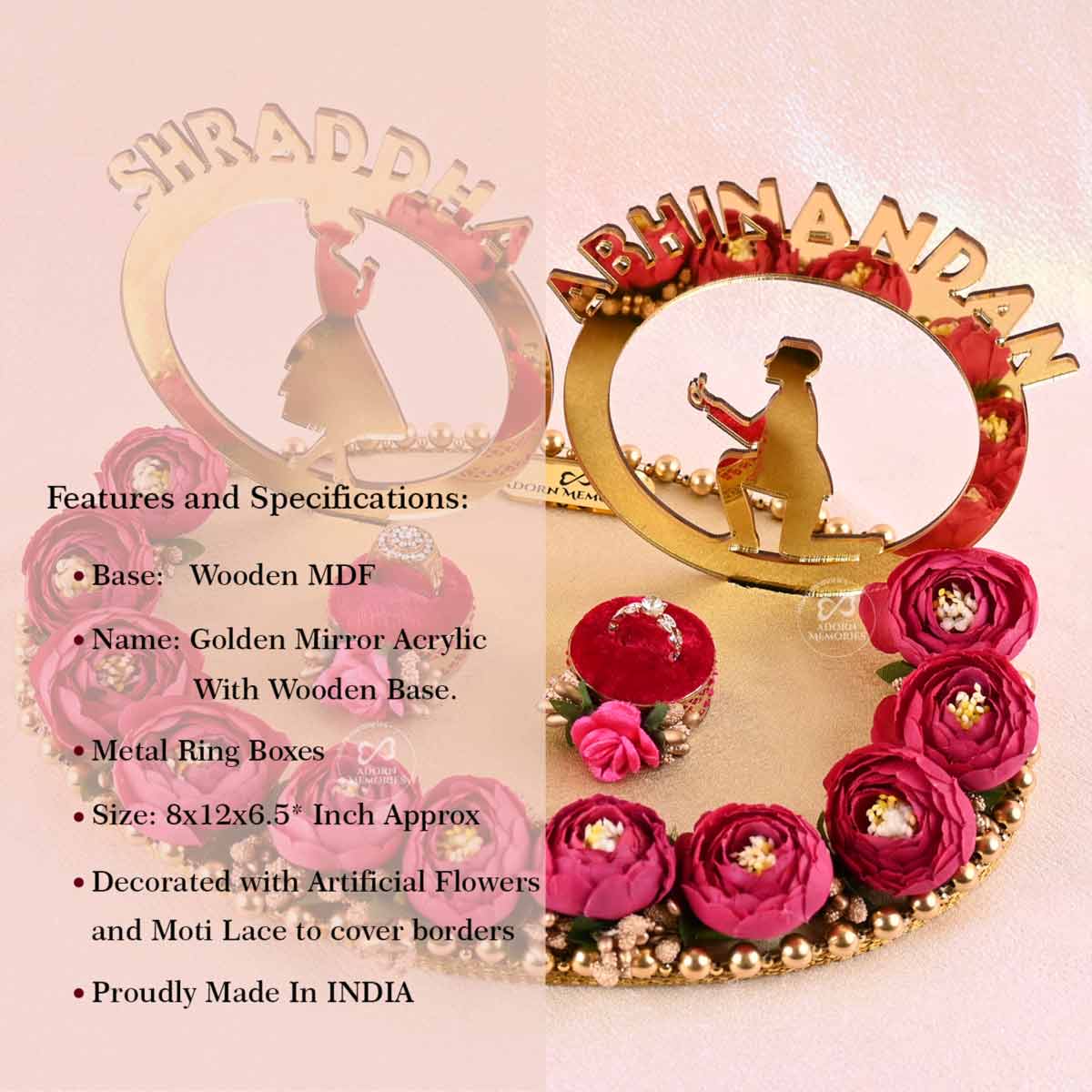 Engagement on sale thali design