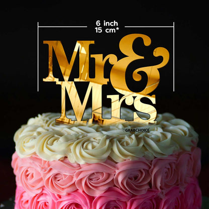 Mr And Mrs Cake Topper For Wedding/ Anniversary