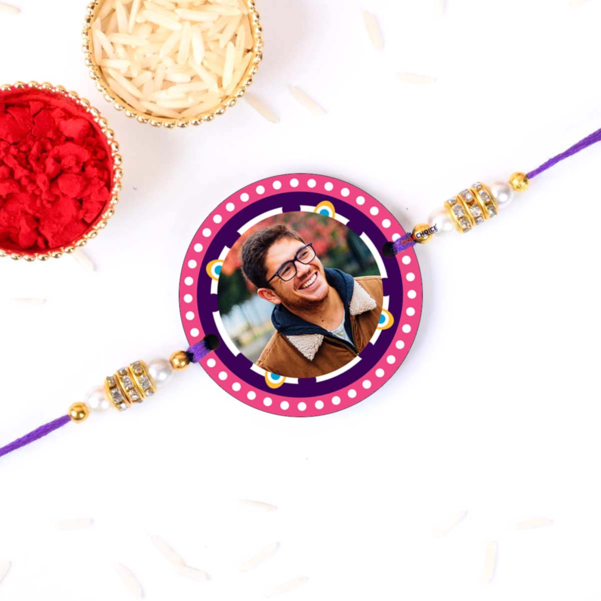 Personalized Latest Photo Rakhi For Brother